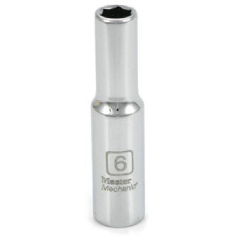 213606 0.25 in. Drive Master Mechanic 6 mm Deep Well Socket