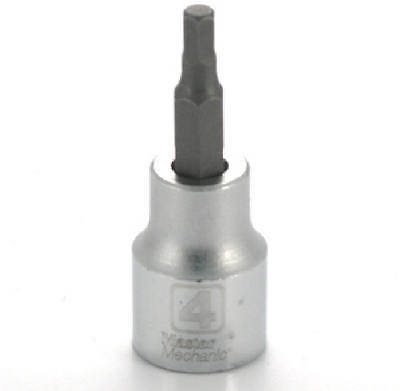 518483 0.38 in. Drive Master Mechanic 4 mm Hex Bit Socket