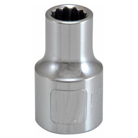 12 Point 0.5 in. Drive Master Mechanic 17 mm Metric Shallow Socket
