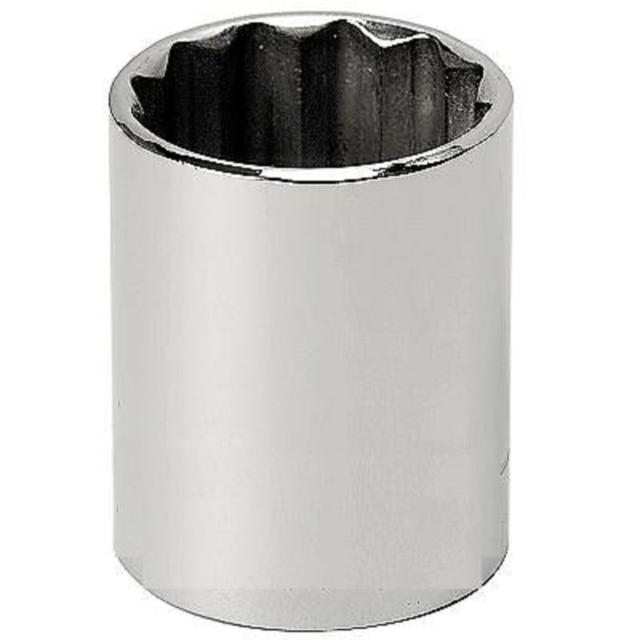 12 Point 0.5 in. Drive Master Mechanic 18 mm Metric Shallow Socket