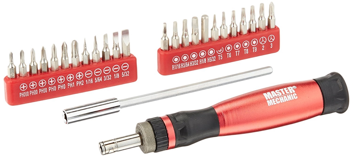 Master Mechanic Precision Ratcheting Screwdriver Set - 26 Per Pack