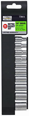 Picture of Apex Tool Group 119013 0.25 in. Drive Master Mechanic Metric Socket Set - 10 Piece
