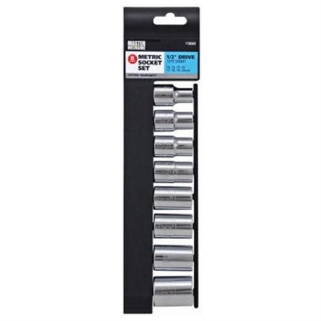 Picture of Apex Tool Group 119068 0.5 in. Drive Master Mechanic SAE Standard Socket Set - 8 Piece