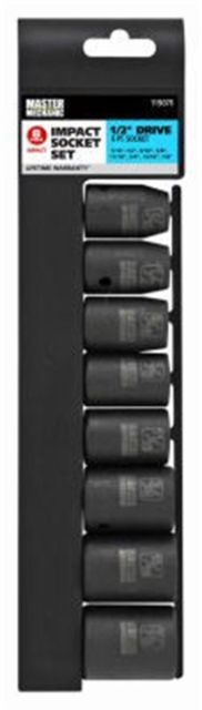 Picture of Apex Tool Group 119075 0.5 in. Drive Master Mechanic Standard Impact Socket Set - 8 Piece