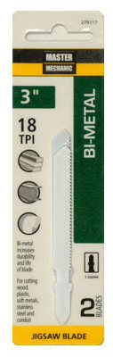 3 in. 18 Tooth Master Mechanic Jig Saw Blade