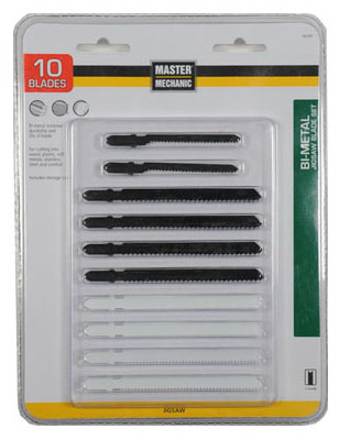 Master Mechanic Jigsaw Blade Set - 10 Piece