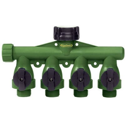 Green Thumb Premium 4-Way Manifold, Poly