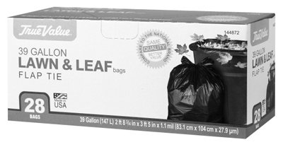 Picture of Berry Plastics 144872 39 gal True Value Leaf Trash Bag - 28 Per Case