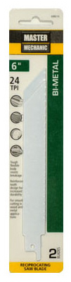 698516 6 in. Master Mechanic Saw Blade  24 Tooth -  Pack of 5