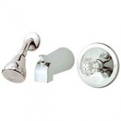 210518 1 Hand Bay Pointe Combination Faucet, Chrome -  HOMEWERKS WORLDWIDE