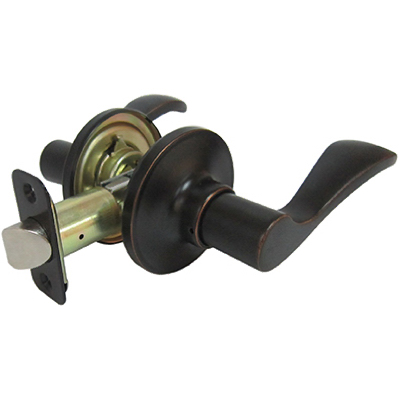 Tru-Guard Naples Reversible Lever Passage Lockset, Aged Bronze