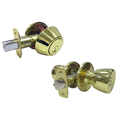 Tru-Guard Combination Lockset - Polished Brass