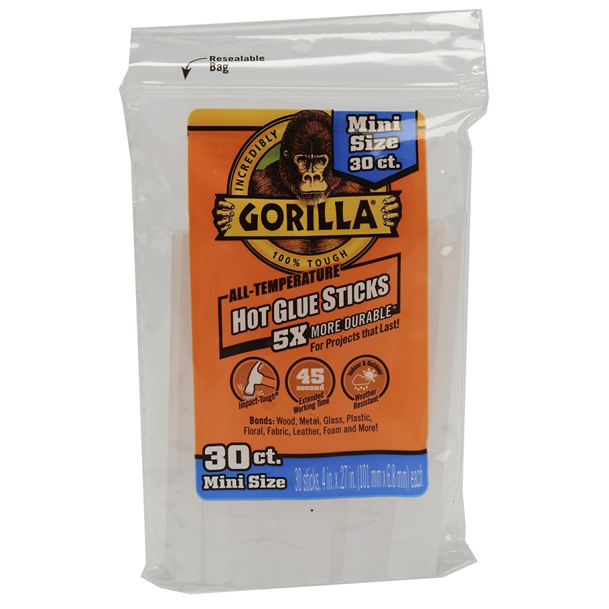 Picture of Gorilla Glue 225378 4 in. Mini Hot Glue Sticks