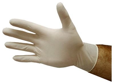 Powder Free Latex Gloves, Large - 100 Per Pack