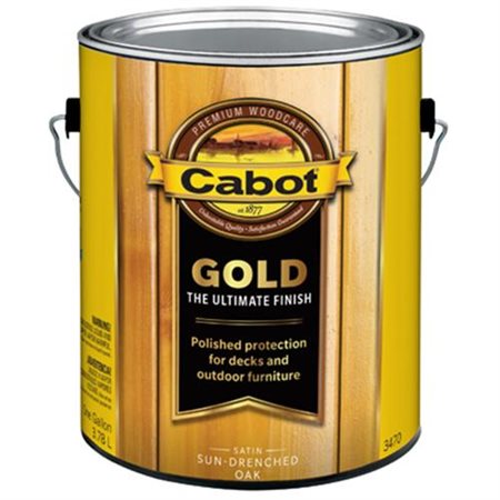 Picture of Cabot-Valspar 210489 1 gal Cabot Gold Drenched Oak - Ultimate Wood Finish