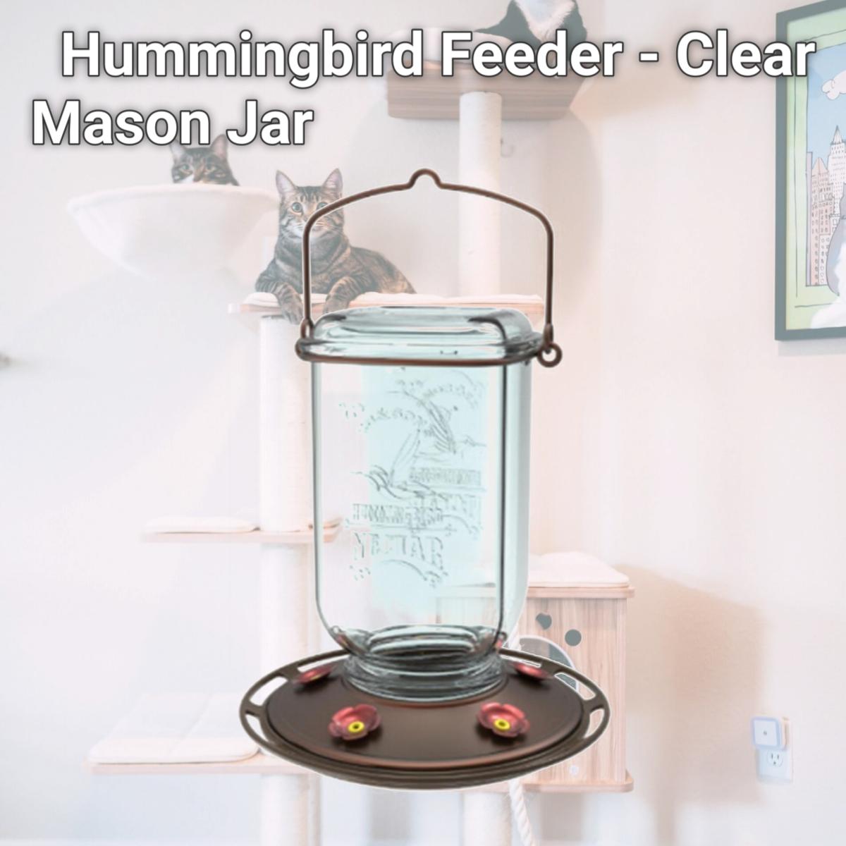 Picture of Classic Brands 213385 Hummingbird Feeder - Clear Mason Jar