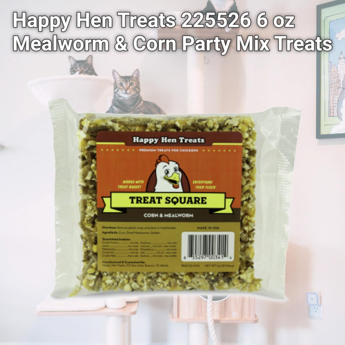 Picture of Happy Hen Treats 225526 6 oz Mealworm & Corn Party Mix Treats