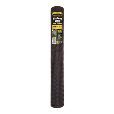 24 x 25 ft Plastic Hardware Cloth Roll, Black