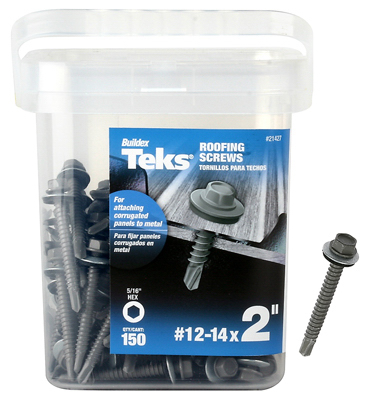 8 x 0.75 in. Hex Washer Head Drill Point Screw - 150 Per Pack