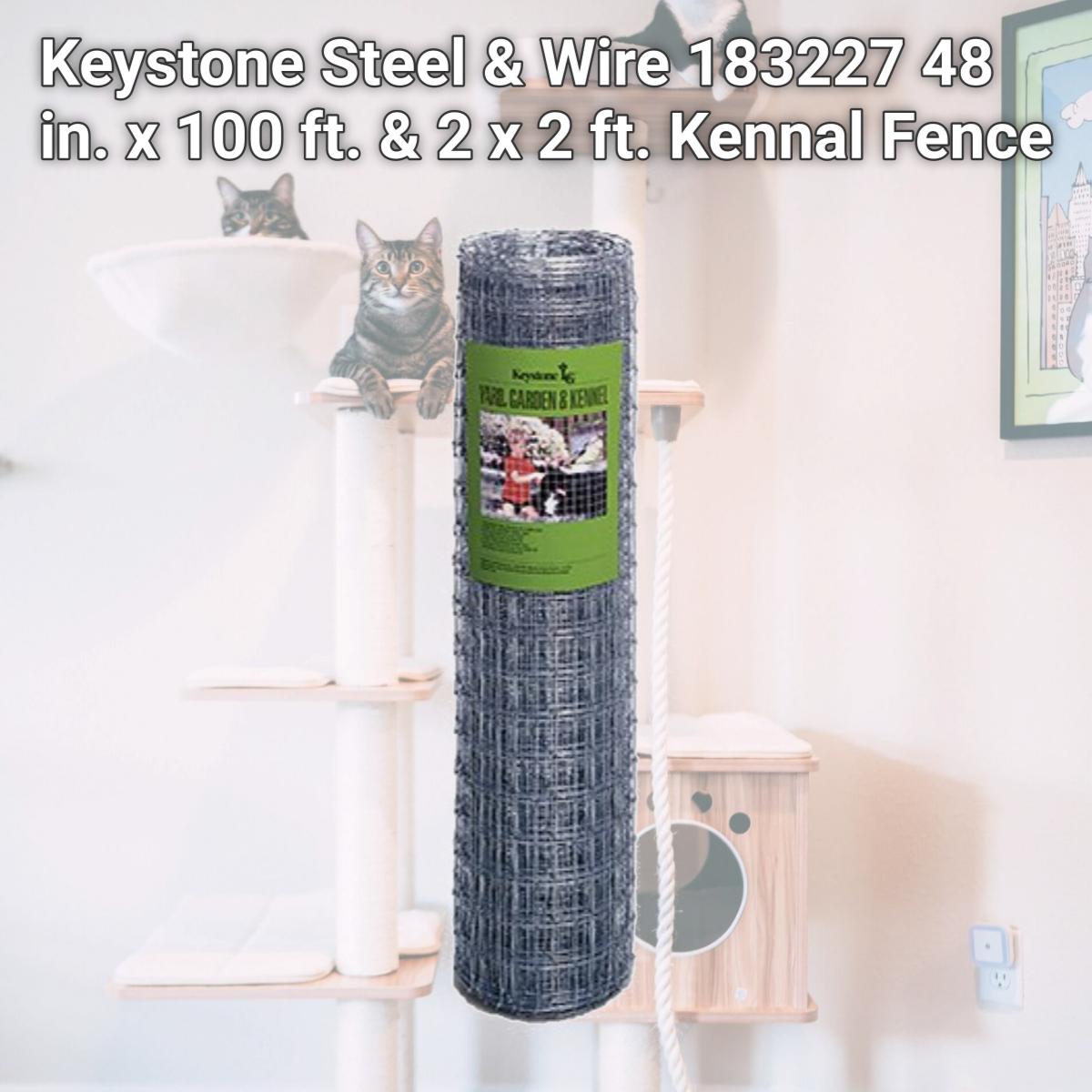 Picture of Keystone Steel & Wire 183227 48 in. x 100 ft. & 2 x 2 ft. Kennal Fence