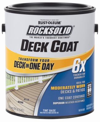RockSolid  6X Resurfacer  Gallon  Tint Base  Deck & Concrete Resurfacer