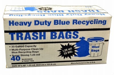 40 CT 33 gal Blue Recycle Bag