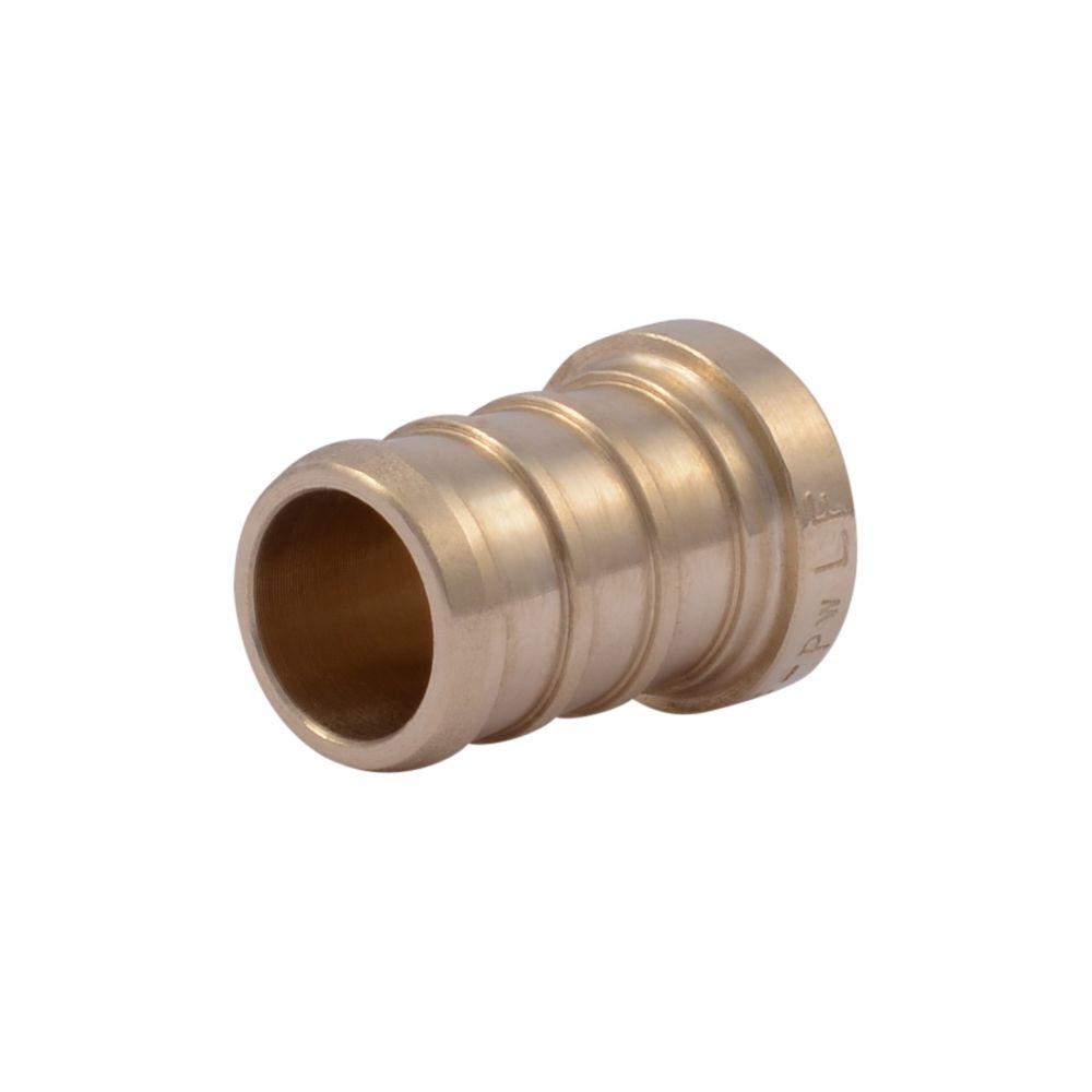 Brass Pex Barb Plug, 0.5 in.