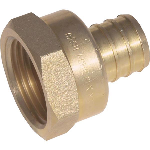 Brass Threaded Female Adapter - 0.5 x 0.5 in.