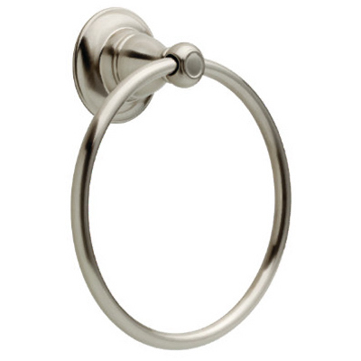 Porter Collection Towel Ring, Brushed Nickel