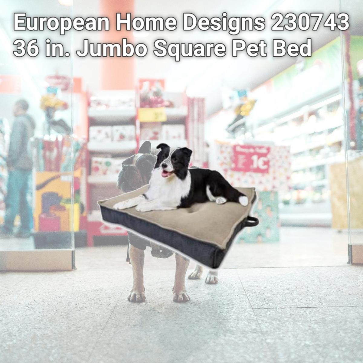 Picture of European Home Designs 230743 36 in. Jumbo Square Pet Bed