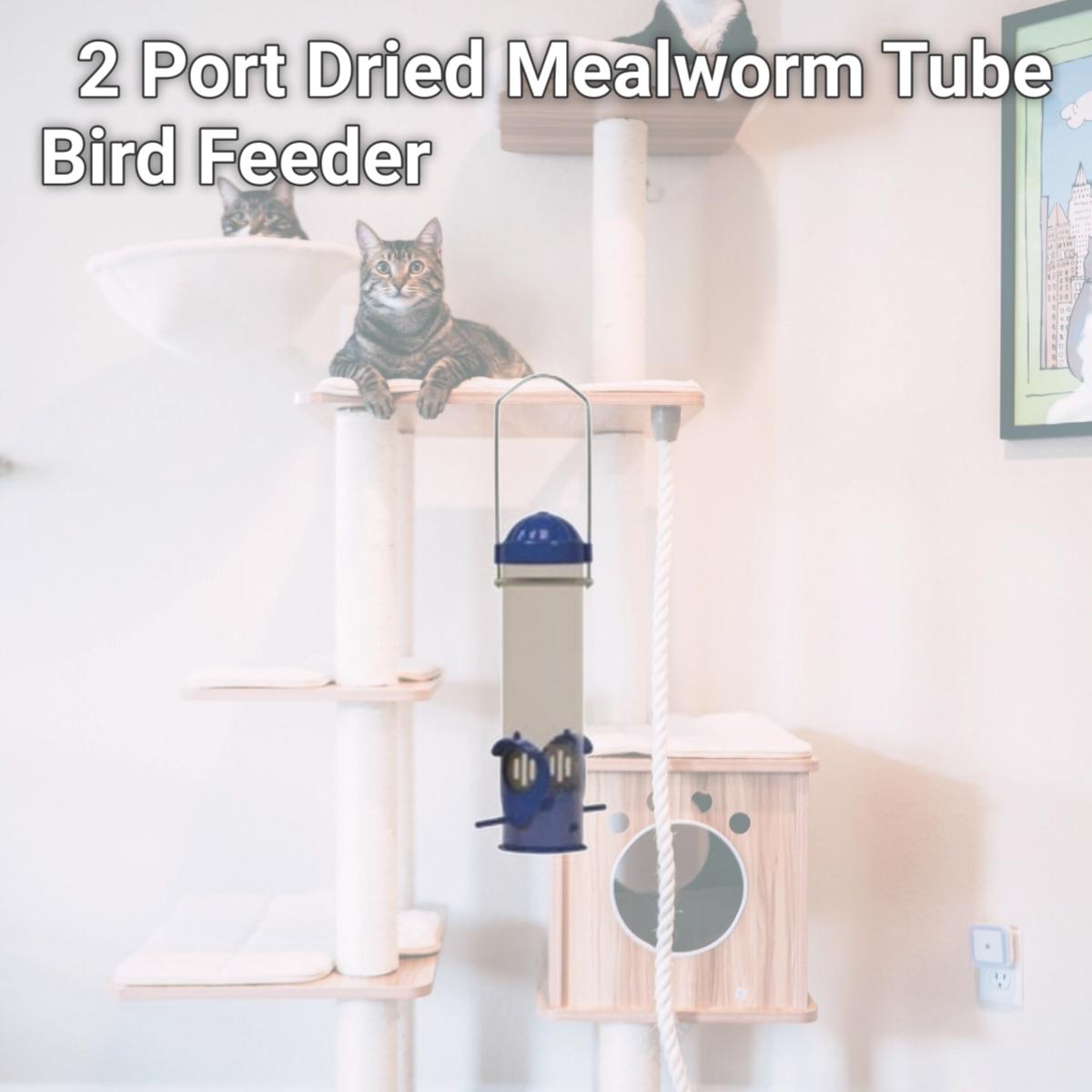 Picture of Woodstream 228268 2 Port Dried Mealworm Tube Bird Feeder