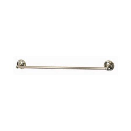 24 in. Home Point Round Towel Bar, Nickel