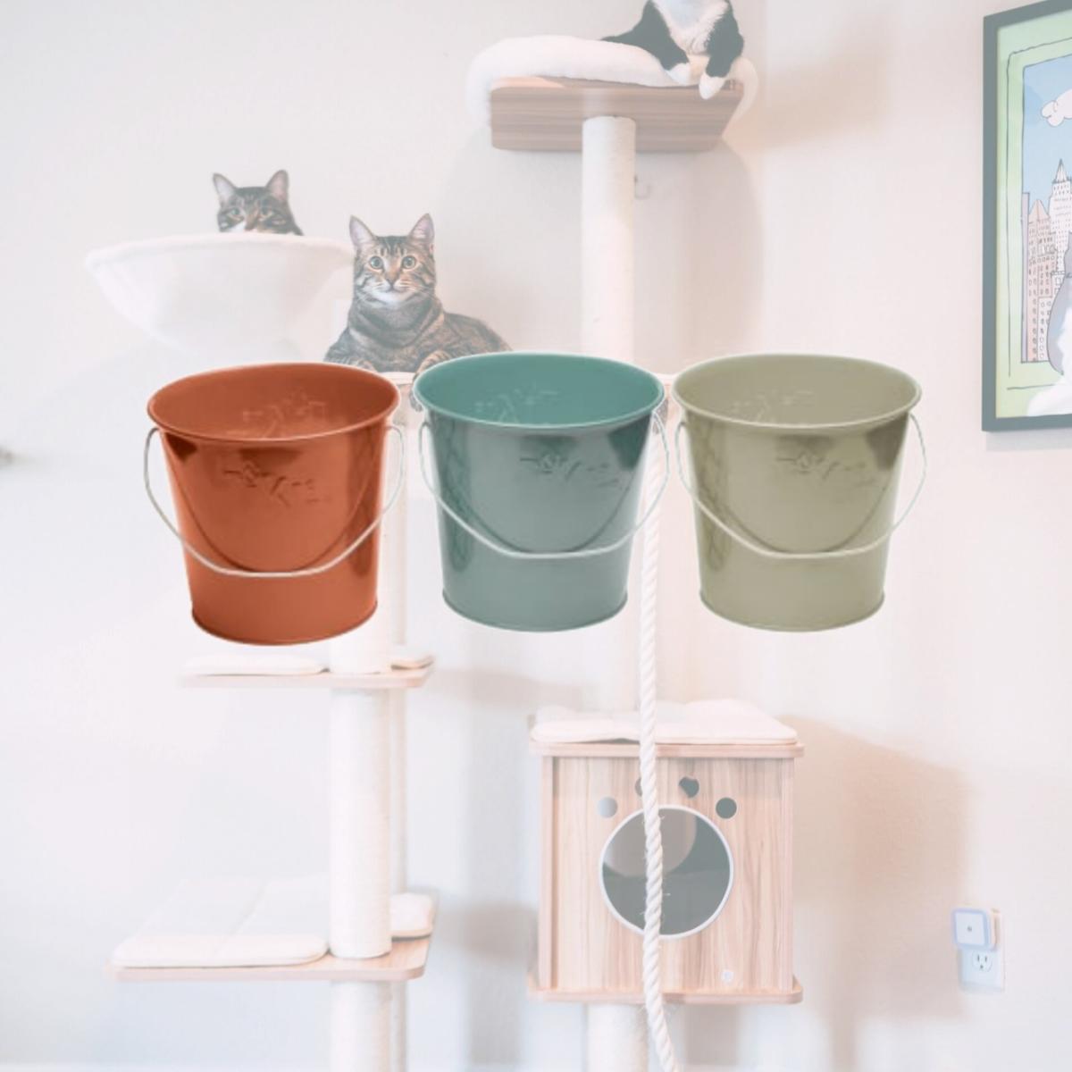 Picture of Lamplight Farms 231286 17 oz Sea Citro Bucket - Ivory, Coral & Blue