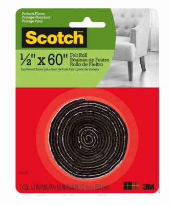 Picture of 3M 236654 0.5 x 60 in. Felt Pad Roll&#44; Brown - Scotch