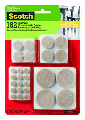 Picture of 3M 236657 Felt Pads&#44; Beige - 162 Count