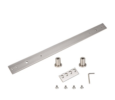 Interior Sliding Door Extension Track Kit - Satin Nickel