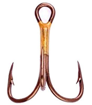 SZ4 Treble Hook Bronze Curved Point - Pack of 5
