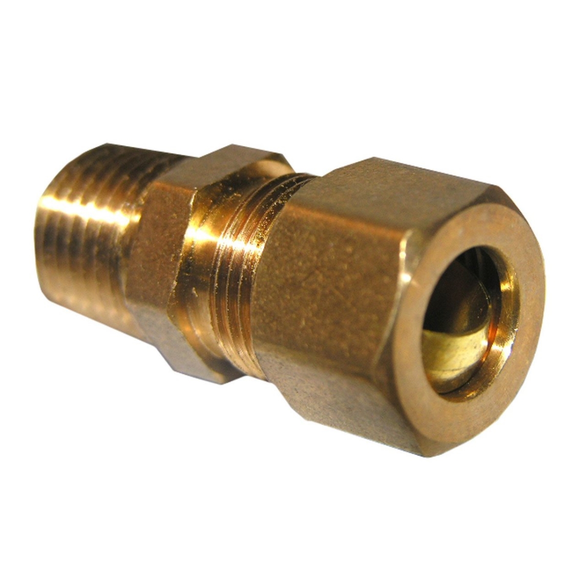 0.37 in. Brass Compression Male Adapter