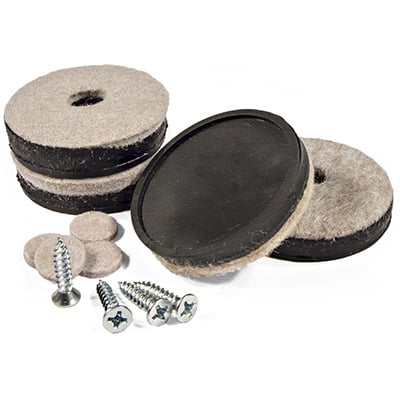 235689 TruGuard 1.5 in. Round, Heavy Duty Furniture Glides - Pack of 4