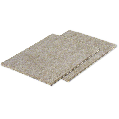 235724 4.5 x 6 in. TruGuard Cut Out Sheets & Heavy Duty Self Adhesive Felt Pads, Tan - Pack of 2
