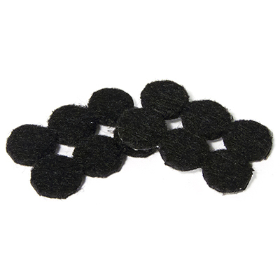 235732 TruGuard Round & Heavy Duty Self Adhesive Felt Pads, Black - Pack of 24