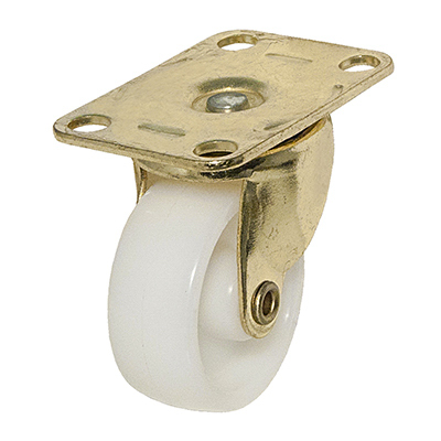 1.62 in. TruGuard Wheel Caster, White - Pack of 2