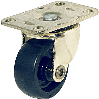 1.25 in. TruGuard Wheel Caster, Black - Pack of 2