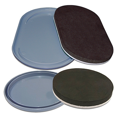 3.5 - 4 in. TruGuard 2 In 1 Convertible Felt Glides, Multi Color - Pack of 16