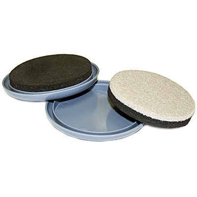 235854 3 in. TruGuard Round 2-In-1 Convertible Glides - Pack of 8