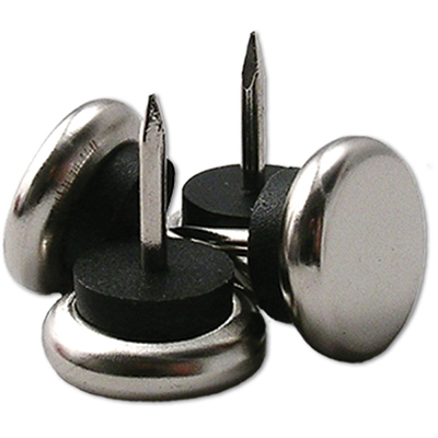 235870 1.25 in. TruGuard Gold Metal Base Round Nail On Cushioned Glides, Pack of 4