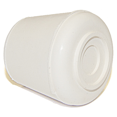 235872 0.75 in. TruGuard Rubber Leg Tip, Off White - Pack of 4