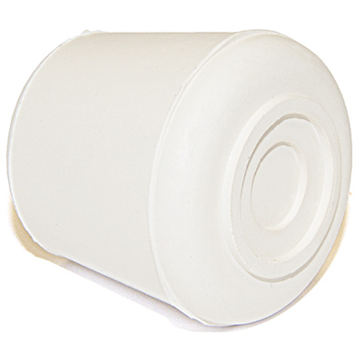 235873 0.87 in. TruGuard Rubber Leg Tip, Off White - Pack of 4