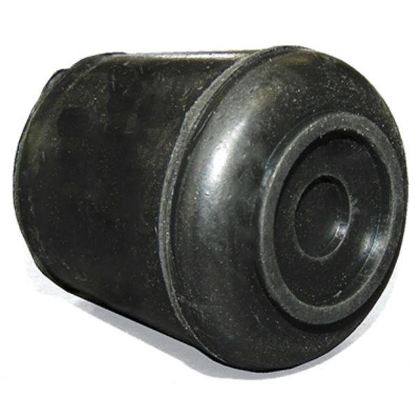235875 0.62 in. TruGuard Rubber Non-Skid Leg Tip, Black - Pack of 4