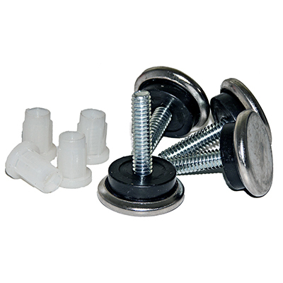 235905 0.62 in. TruGuard Metal Base Adjustable Leveling Glide, Pack of 4